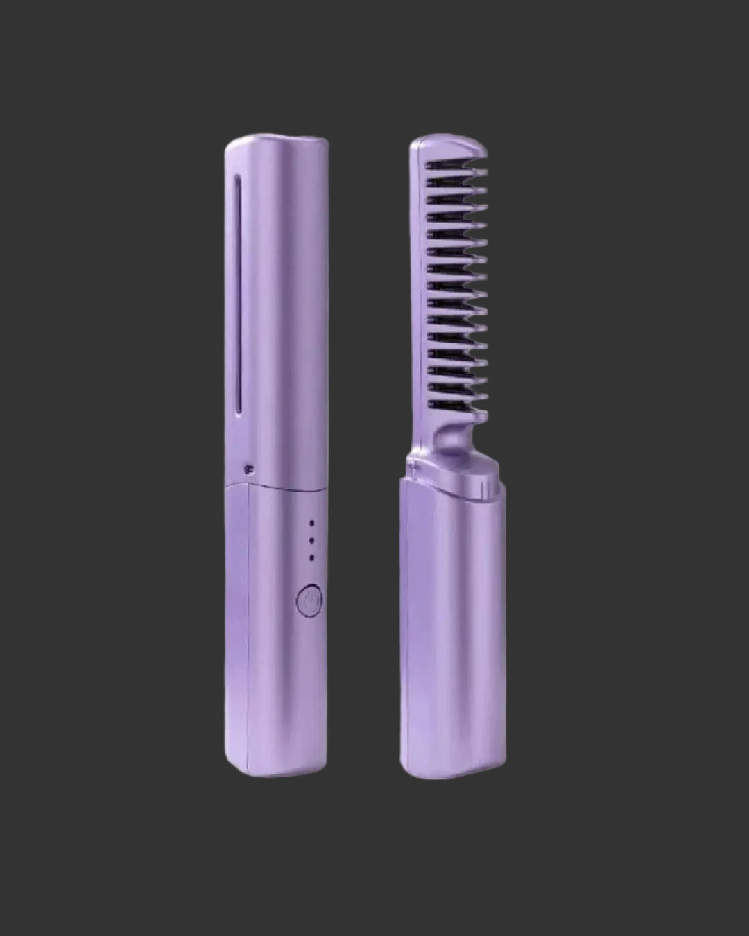 Meneflix Portable Mini Hair Straightener Cordless Rechargeable Mini Adjustable Hair Straightener Hot Comb