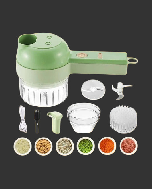 4 in 1 Portable Electric Vegetable Cutter Set